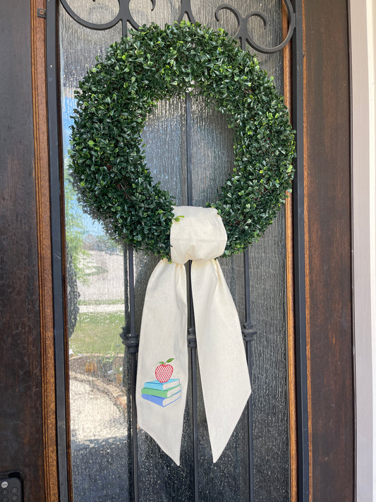 Teacher Appreciation Gift Idea - Trending Now: Wreath Sashes